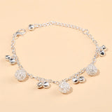 💎 Bracelet Plaqué Argent Femme & Fille – Breloques, Perles & Pendentif