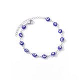🧿 Bracelet Mauvais Œil pour Femme – Ensemble Luxe en Acier Inoxydable & Zircon ✨