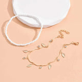 🌸 Bracelet de Cheville Boho Étoile & Cristal