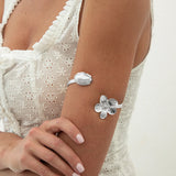 Bracelet de bras étoile de mer ✨ – style bohème bohème chic 🌸 manchette ouverte vintage punk & perles, bijou de plage été 🏝️