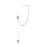 💛 Boucles d’Oreilles Pendantes en Acier Inoxydable – Chaîne Dorée & Zircone ✨