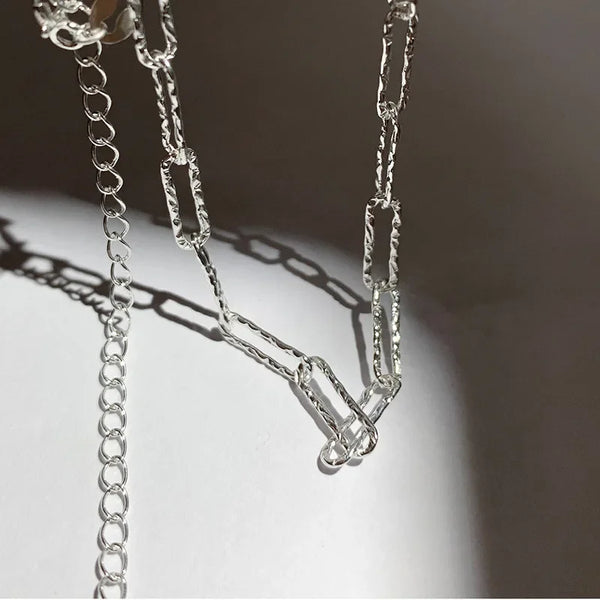 🌸 Collier Ras de Cou Argent Minimaliste – Bijou Femme Tendance