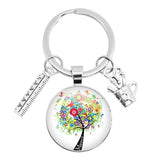 ✨ Porte-Clés “Merci Maîtresse” – Pendentif en Verre & Règle 📏💖