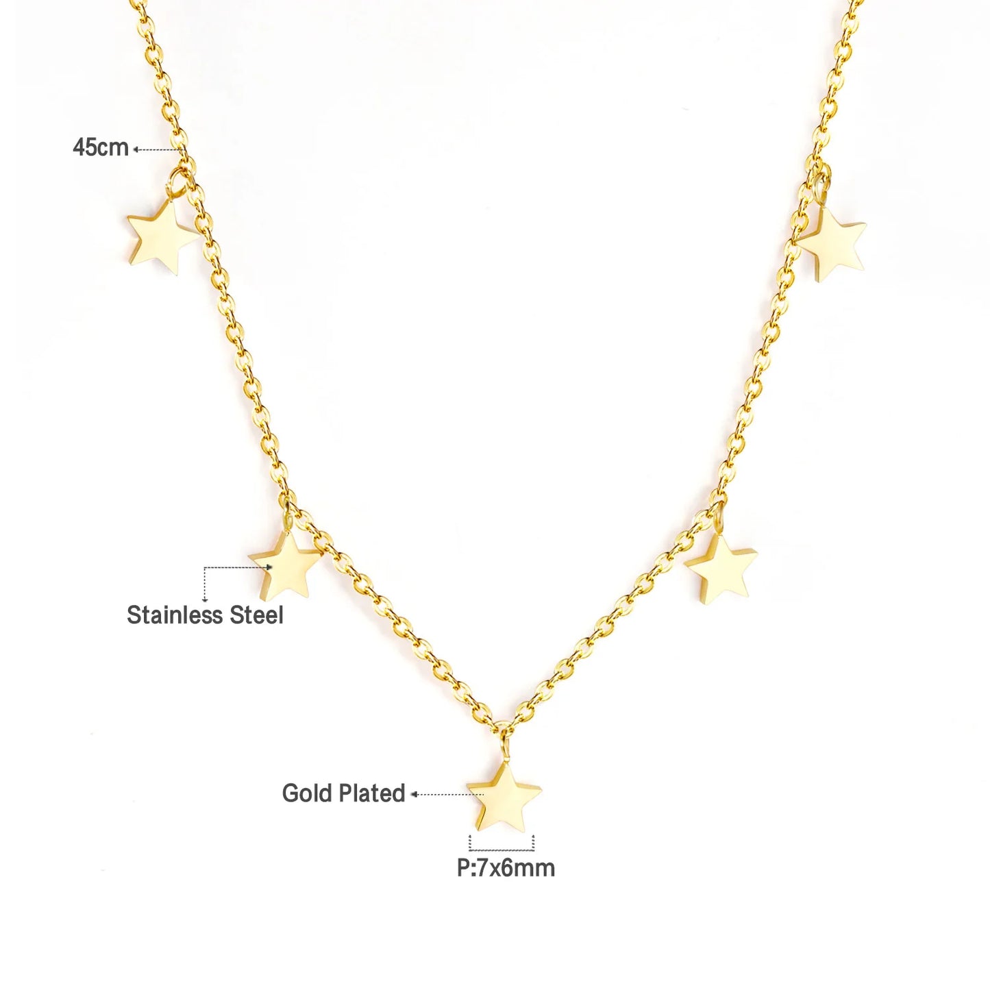 Collier Femme Chic Luxe – Acier Inoxydable & Breloque CZ Ronde