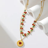 Collier Acier Inoxydable – Soleil, Cœur & Fleur