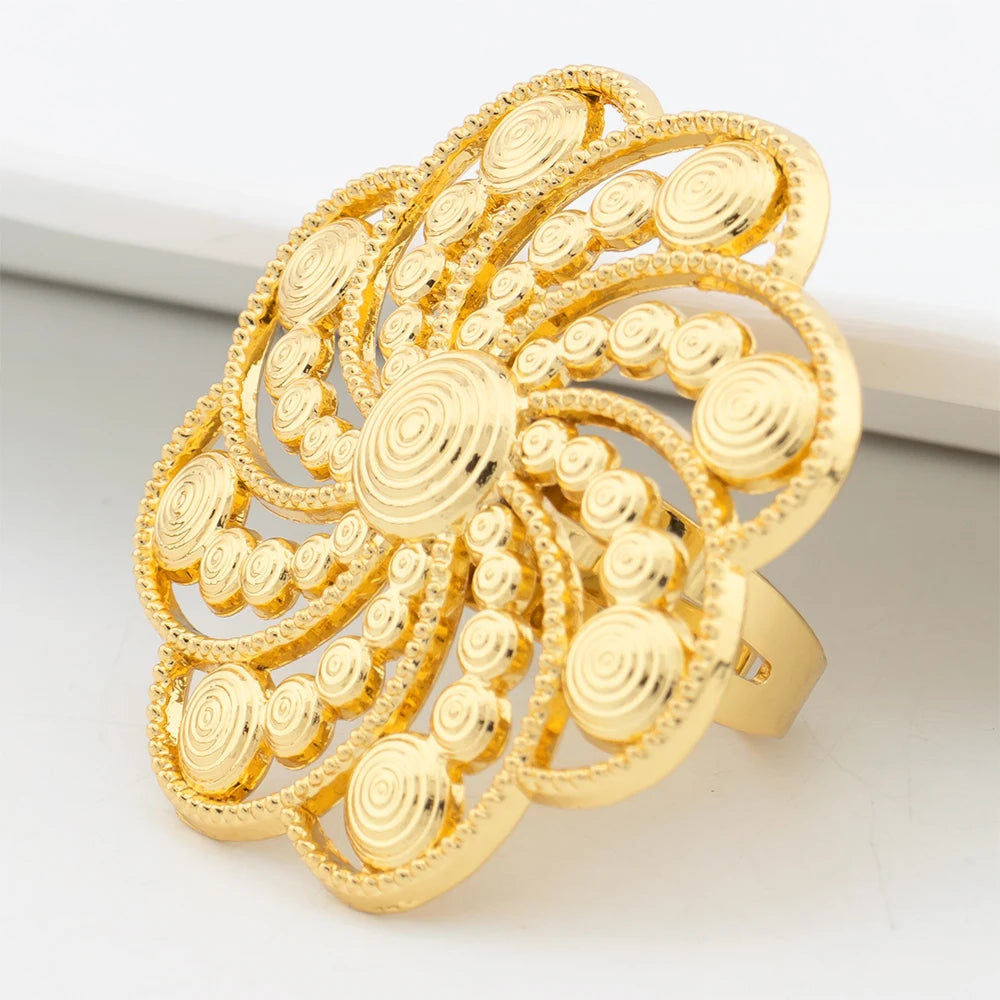 Ensembles de bijoux de Dubaï pour femmes en plaqué or ✨
