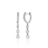 💛 Boucles d’Oreilles Pendantes en Acier Inoxydable – Chaîne Dorée & Zircone ✨