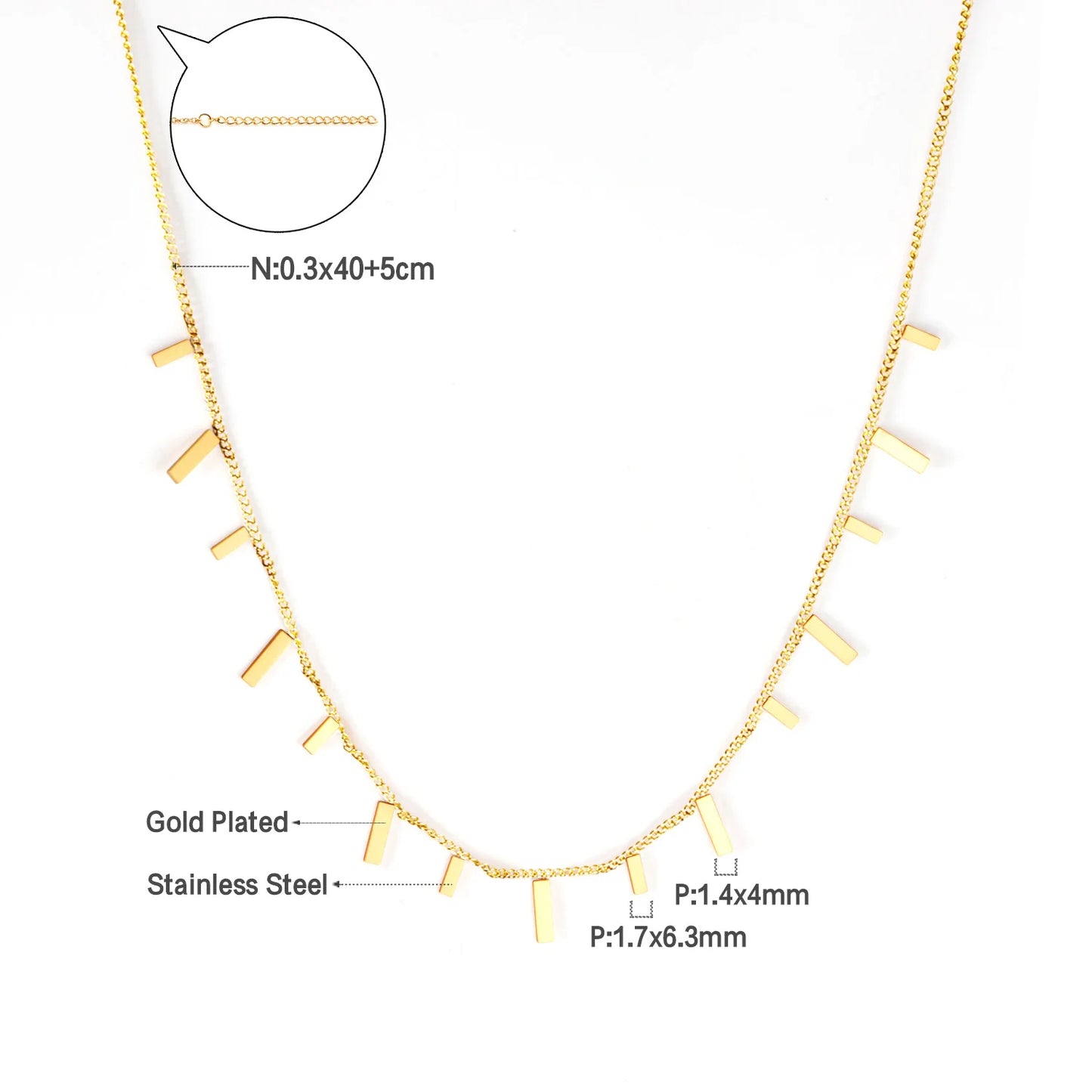 Collier Femme Chic Luxe – Acier Inoxydable & Breloque CZ Ronde