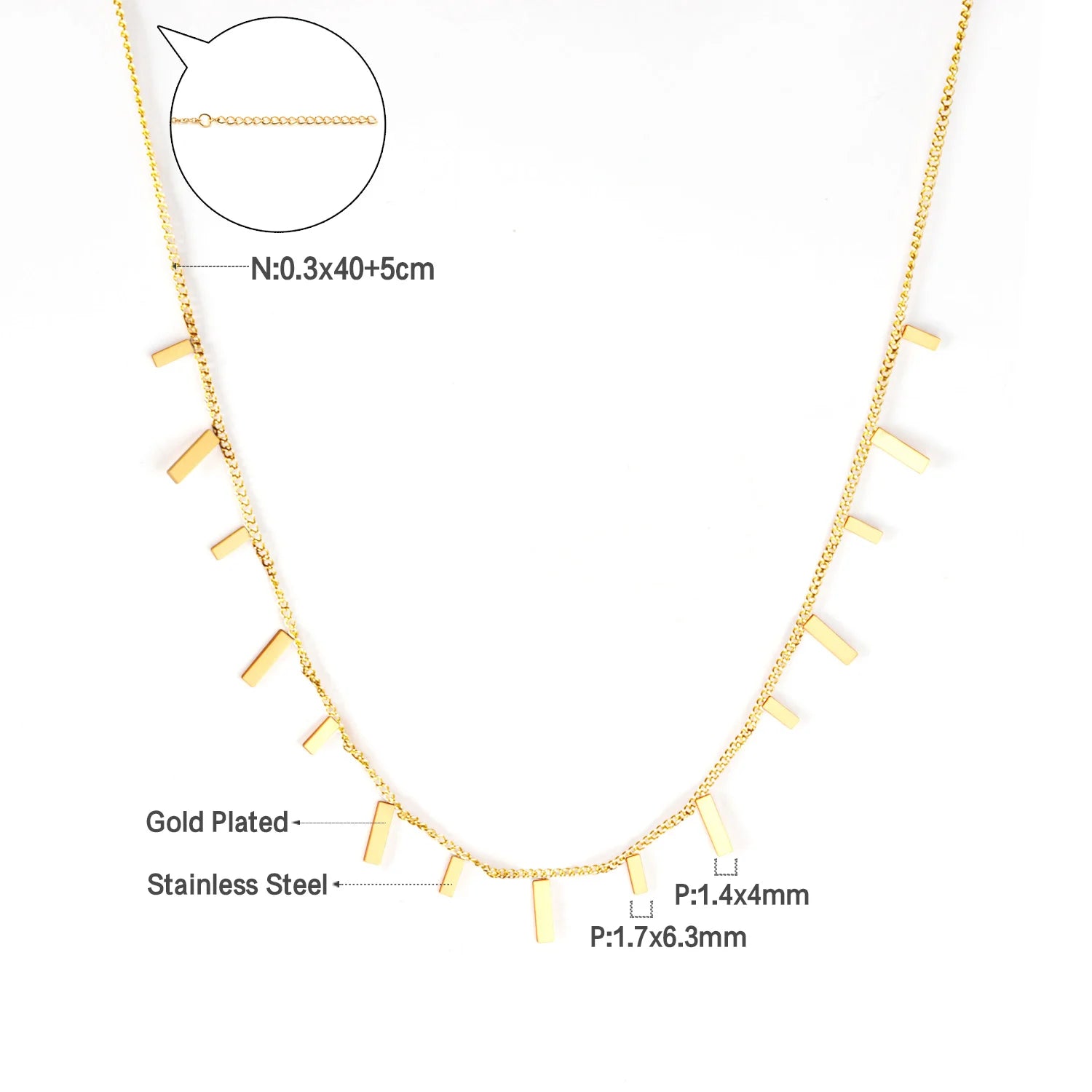 Collier Femme Chic Luxe – Acier Inoxydable & Breloque CZ Ronde