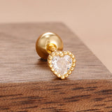 💛 Boucles d’Oreilles Pendantes en Acier Inoxydable – Chaîne Dorée & Zircone ✨