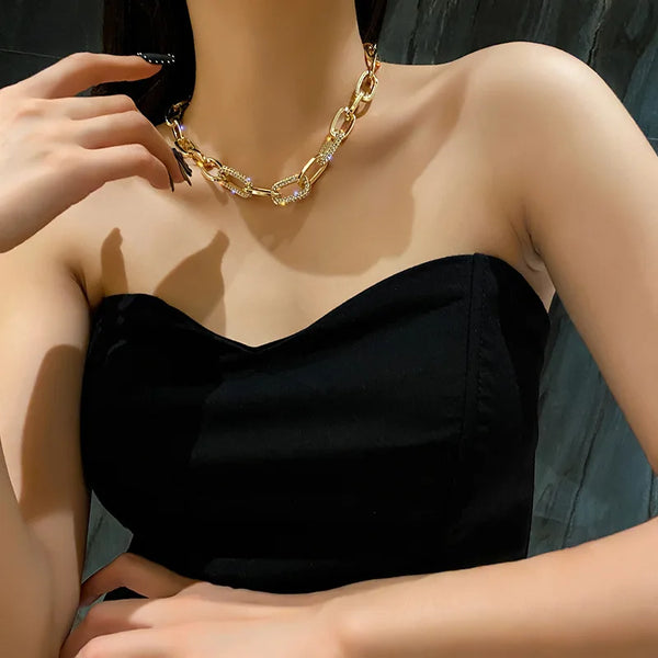 🔥 Collier Métro Fashion – Chaîne Cuban Link Simple & Moderne