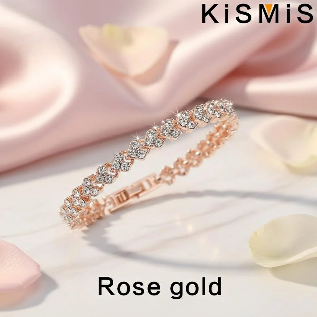 Bracelet jonc en cristal de luxe pour femme ✨