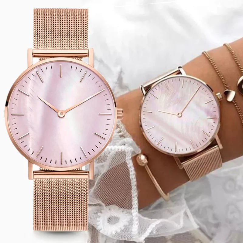 Montre tendance femme  mode luxe alliage