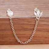 💛 Boucles d’Oreilles Pendantes en Acier Inoxydable – Chaîne Dorée & Zircone ✨