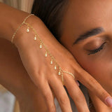 💎 Bracelet Chic Femme – Acier Inoxydable Plaqué Or 18K & Zircon