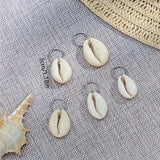 ✨ Anneaux de Cheveux Bohème en Coquillage de Mer – Accessoires Tressés Élégants