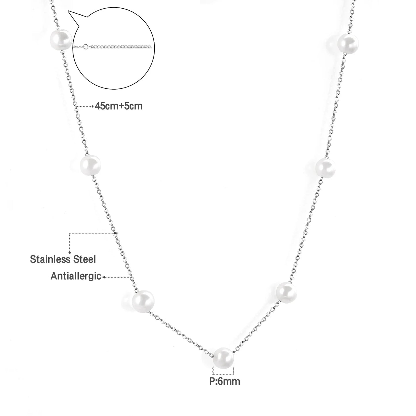 Collier Femme Chic Luxe – Acier Inoxydable & Breloque CZ Ronde
