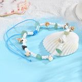 Bracelet de Cheville Bohème Conque & Perles