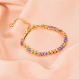 ✨ Bracelet en acier inoxydable avec zircones cubiques – Éclat Premium ✨