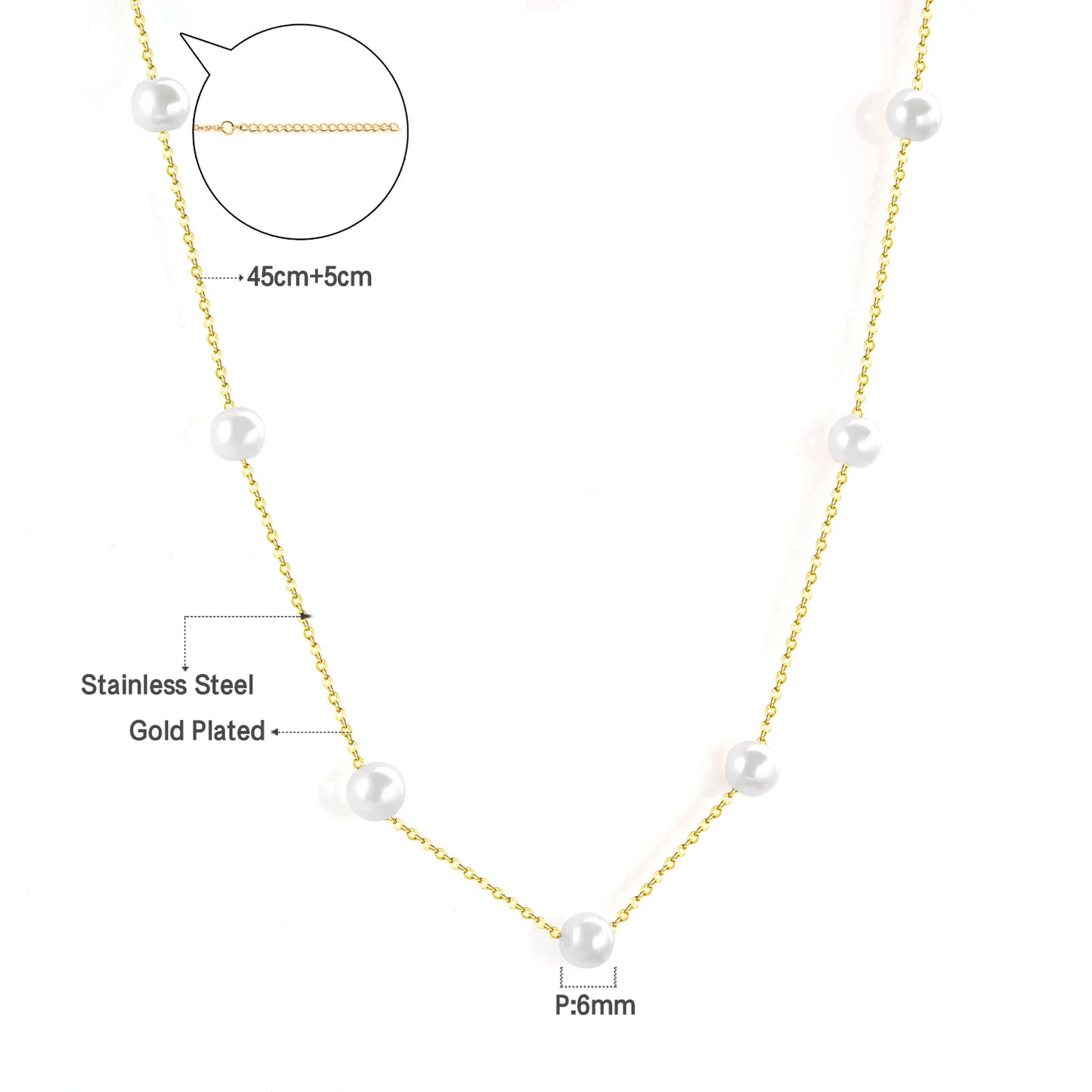 Collier Femme Chic Luxe – Acier Inoxydable & Breloque CZ Ronde