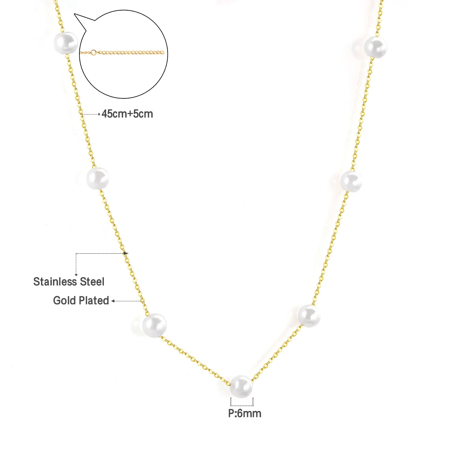 Collier Femme Chic Luxe – Acier Inoxydable & Breloque CZ Ronde