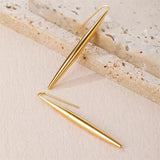 💛 Boucles d’Oreilles Pendantes Femme – Acier Inoxydable Doré Style Luxe