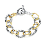 💫Bracelet femme à maillons deux tons