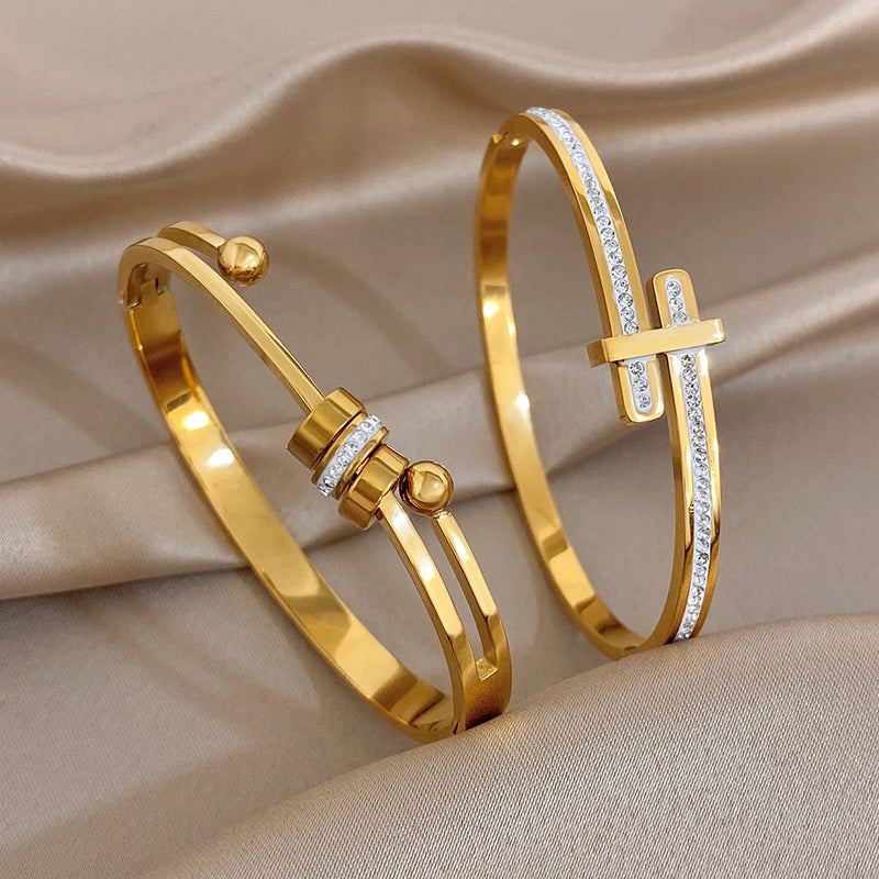 ✨ Bracelet de Luxe Délicat en Acier Inoxydable