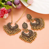 ✨ Ensemble de Bijoux Indiens Rétro Plaqué Or – Style Vintage Ethnique Femme