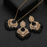 ✨ Ensemble de Bijoux Indiens Rétro Plaqué Or – Style Vintage Ethnique Femme