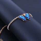 🌸 Bracelet de Cheville Bohème Papillon en Métal – Style Été Scintillant