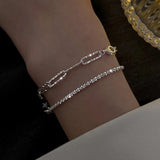 🌸 Bracelet Femme Chic Strass – Acier Inoxydable & Zircon Éclatant