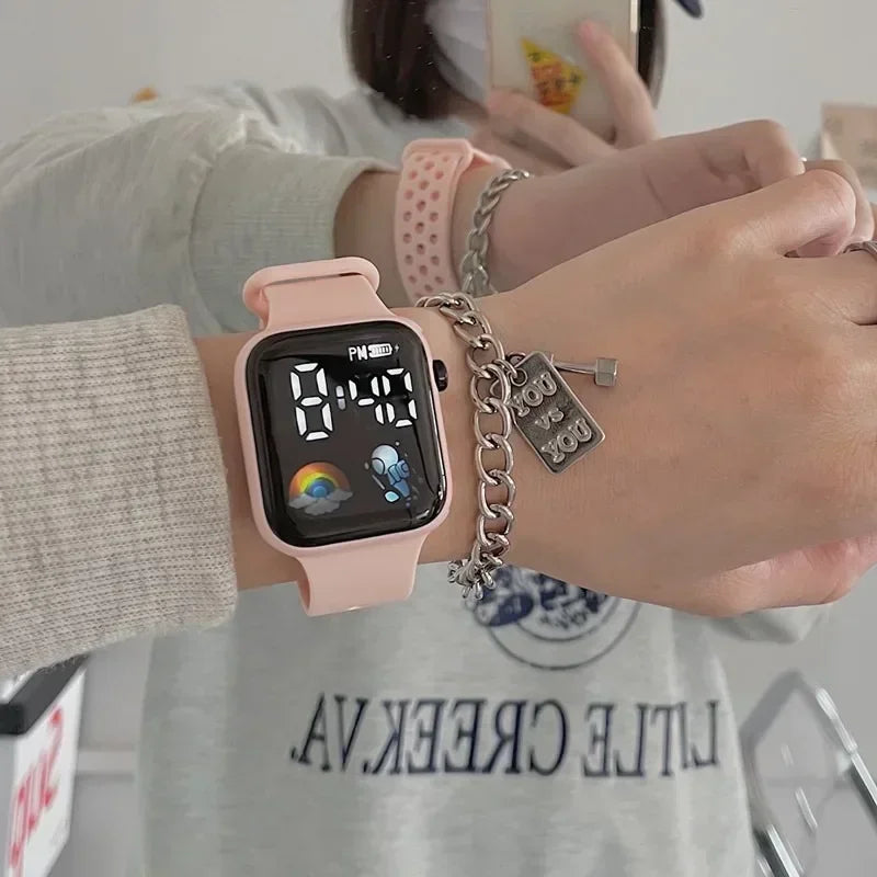 Montre numérique  femme tendance