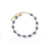 🧿 Bracelet Mauvais Œil pour Femme – Ensemble Luxe en Acier Inoxydable & Zircon ✨