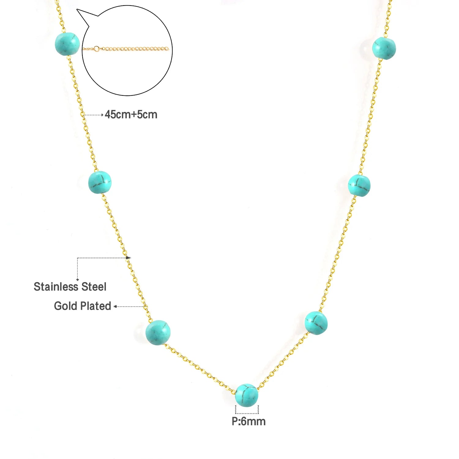 Collier Femme Chic Luxe – Acier Inoxydable & Breloque CZ Ronde
