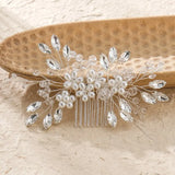 🌸 Peignes à Fleurs en Cristal pour Femme 💎