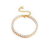 ✨ Bracelet en acier inoxydable avec zircones cubiques – Éclat Premium ✨