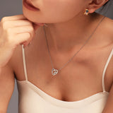 💛 Collier & Bracelet Exquis en Acier Inoxydable – Cœur, Soleil & Lune