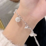 💎 Bracelet Plaqué Argent Femme & Fille – Breloques, Perles & Pendentif