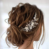 🌸 Peignes à Fleurs en Cristal pour Femme 💎