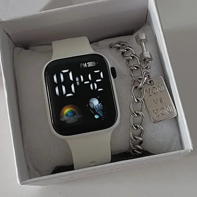 Montre numérique  femme tendance