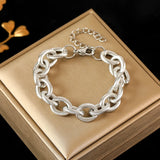 💛 Bracelet Maille Cubaine Acier Inoxydable – Style Chic Unisexe