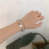 🦋 Bracelet papillon multi-couches femme ✨ – chaîne clavicule élégante 🌸 alliage de zinc, bijou de fête & mode européenne 💖