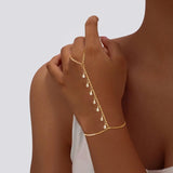 💎 Bracelet Chic Femme – Acier Inoxydable Plaqué Or 18K & Zircon