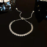 🌸 Bracelet Femme Chic Strass – Acier Inoxydable & Zircon Éclatant