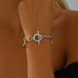 💫Bracelet femme à maillons deux tons