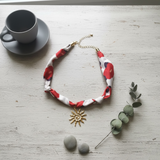 Collier Tissu Trendy Doré Inox